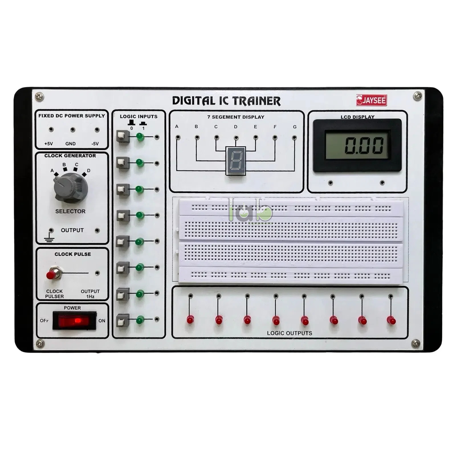 Digital IC Trainer Kit with Integrated Digital Voltmeter